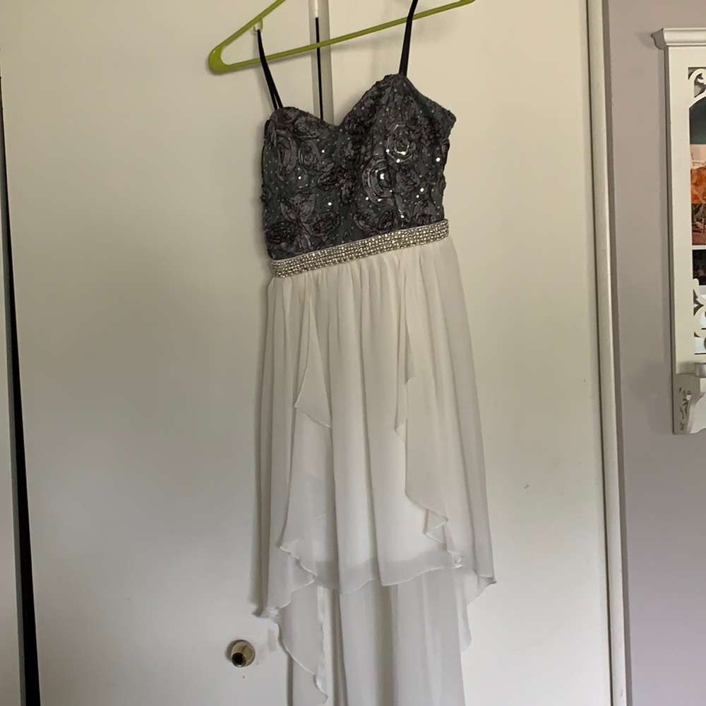 Strapless high low dress